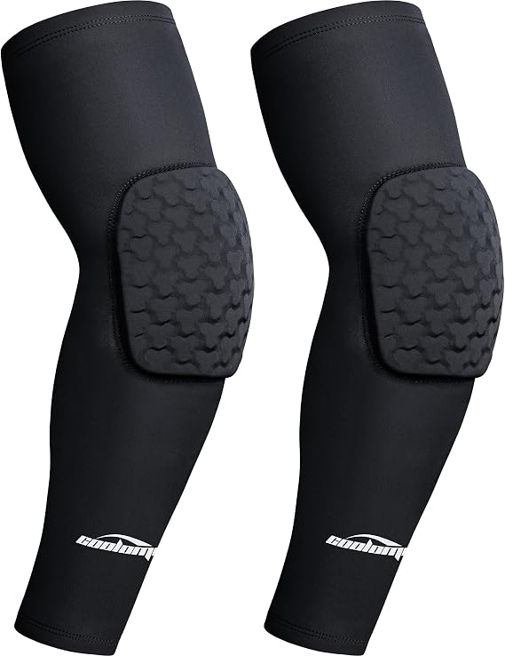 COOLOMG Volleyball Arm Pads Padded Arm Sleeves for Football Basketball