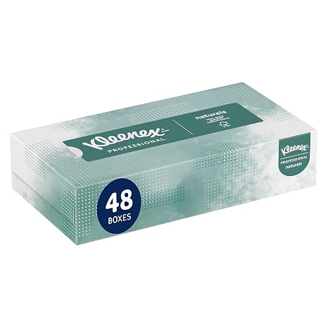 Kleenex Professional Naturals Facial Tissue, Bulk, 48 x 125 Tissues (21601)
