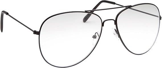 grinderPUNCH Aviator Clear Lens Glasses Fashion Eyewear Non-Prescription UV400