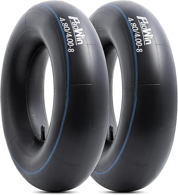 2 PCS 4.80/4.00-8 Heavy Duty Replacement Inner Tube with TR13 straight Valve Stem Compatible with Wheelbarrows, Mowers, Hand Trucks and More 4.80-8 4.50-8 4.00-8 Tire