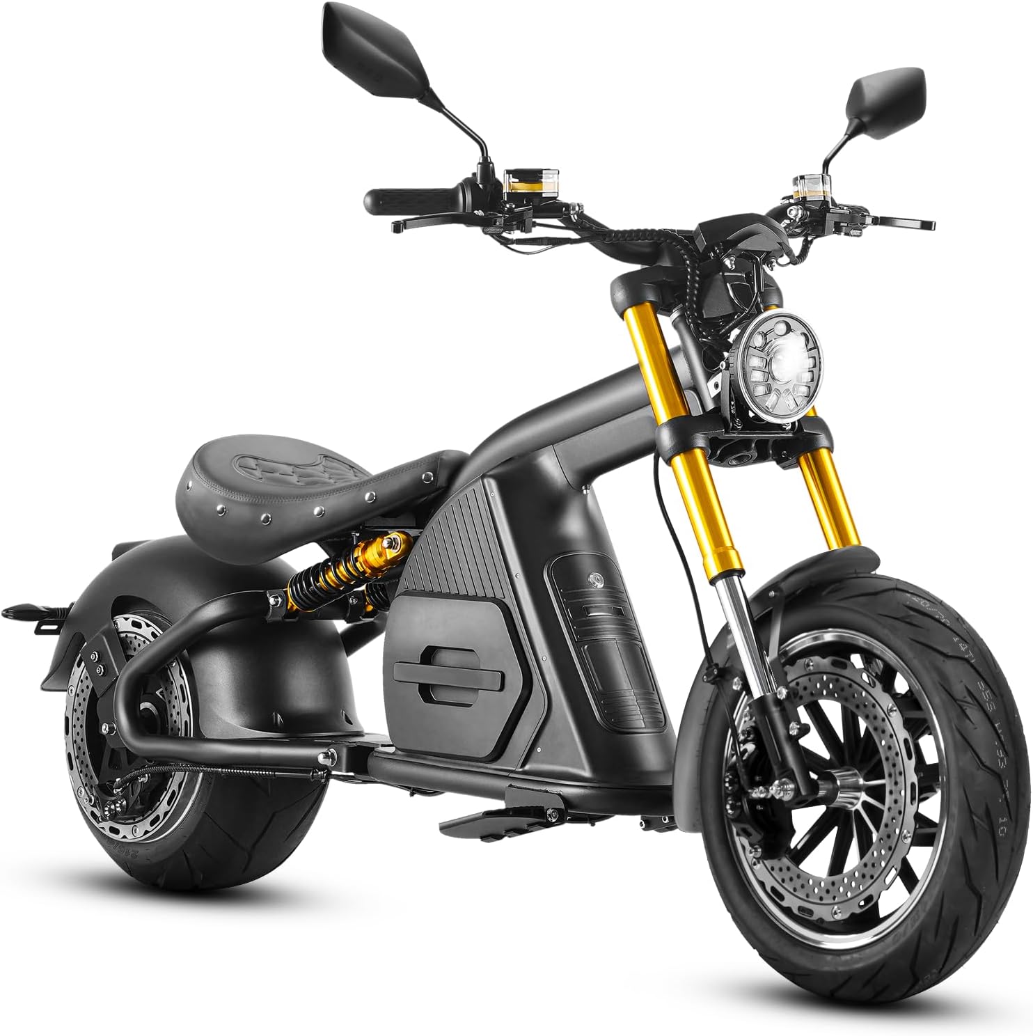 eAhora 4000W 50MPH M1P pro Electric Motorcycle for Adults, 72V 35Ah Lithium Battery 3H Fast Charge 70 Miles Long Range, Full Suspension Dual Hydraulic Brakes, Street Legal Motobike