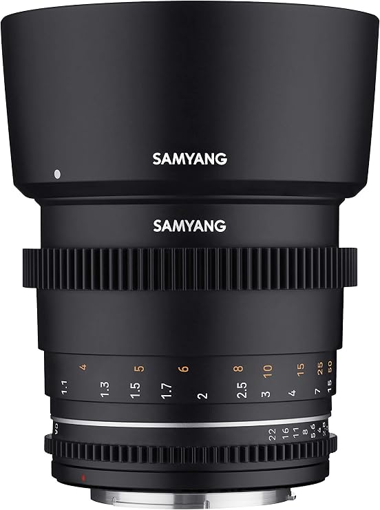 Samyang SYDSX85 85mm T1.5 High Speed Full Frame VDSLR MK2, Canon RF | Premium optical design delivers sharp image quality, natural color and reliable performance for creative photography.