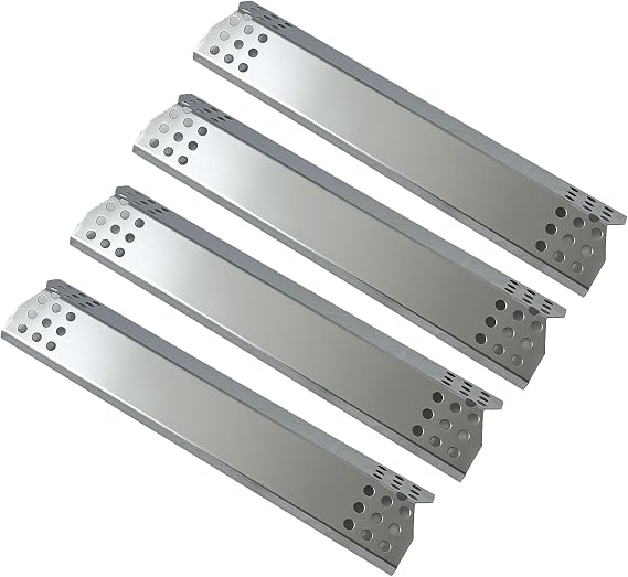 Parts DP130 (4-Pack) Stainless Steel Heat Shield 14 9/16" x 3 3/8" Replacement for Sunbeam, Nexgrill, Grill Master, Charbroil, Kitchen Aid, Members Mark, Uberhaus Gas Grills
