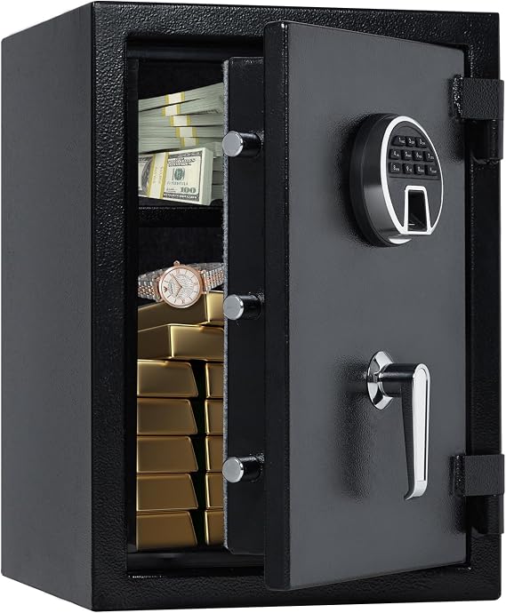 Garvee Fireproof and Waterproof Safe Box, 2 Cubic Feet Extra Large Lock Box, Home Safe with Programmable Keypad and Inner Lock, Security Safe