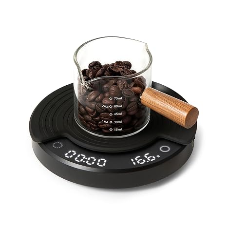 OutIn Claro Portable Coffee Scale, Timer Function, Rechargeable