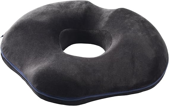 PCP Molded Ergonomic Foam Ring Cushion, Black