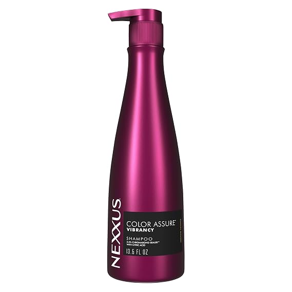 Nexxus COLOR ASSURE Shampoo for Vibrancy for Color Treated Hair Powered by CHROMABOND SEALER with Citric Acid 13.5 oz