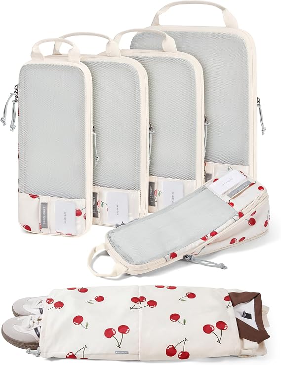 BAGSMART Compression Packing Cubes for Travel Essentials