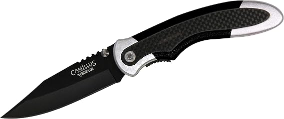 Camillus Chameleon / 8.75" Overall/Drop Point/CARBONITRIDE TitaniumTM / AUS-8