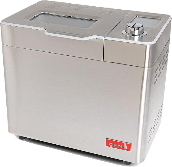 Gemelli Home 2LB Artisan Bread Maker with 21 Functions, Stainless