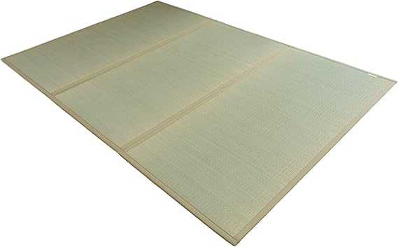 FULI Japanese Tatami Mattress, Foldable Igusa Rush Grass, Natural, Full XL
