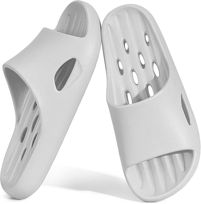 Aoowoll Shower Shoes for Men and Women Non-Slip Sandals Bathroom Slippers