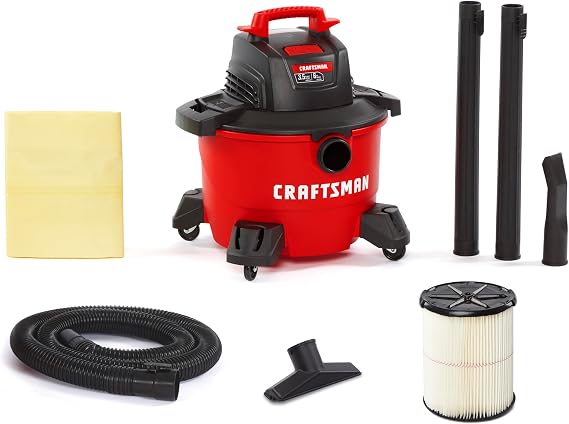 CRAFTSMAN CMXEVBE17584 6 Gallon 3.5 Peak HP Wet Dry Shop Vacuum