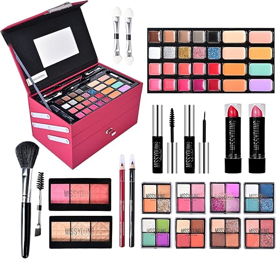 Makeup Sets for Women Full Kit Full Start Cosmetics Set, Multipurpose | -Makeup Kit Full Starter Cosmetics Set Complete Beauty Collection Women Girls Beginners Professionals