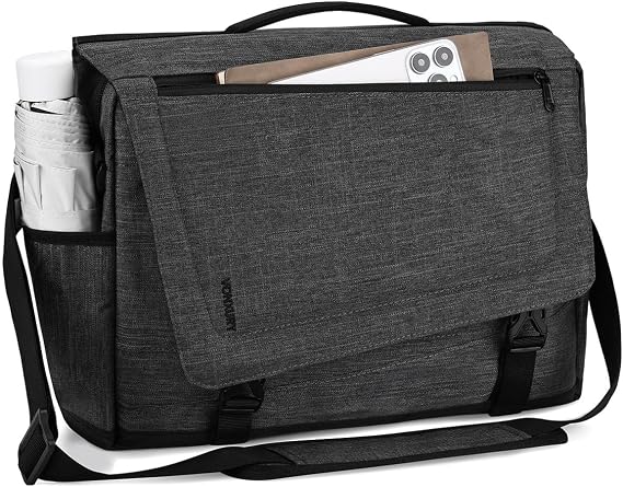 VX VONXURY Messenger Bag for Men, Fits 15.6-inch Laptop, Luggage Strap