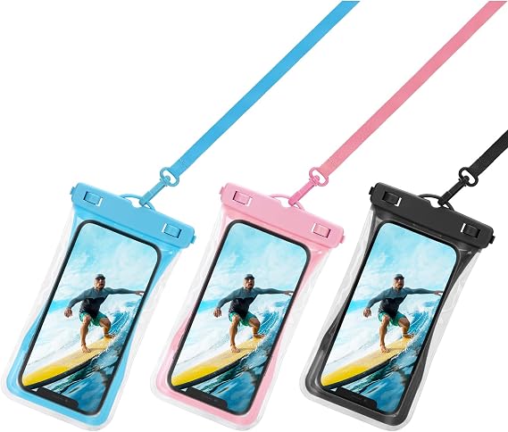 UrbanX Universal Waterproof Phone Pouch Cellphone Dry Bag Case Designed for Xiaomi Redmi Note 11 Pro 5G for All Other Smartphones Up to 7" - 3