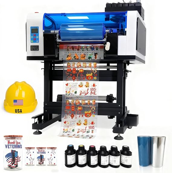 High-Speed Dual-Head UV Printer with F1080 Printheads, Roll-to-Roll Batch Printing, Professional Industrial UV Printing Machine, Multi-Material Compatible, Customizable