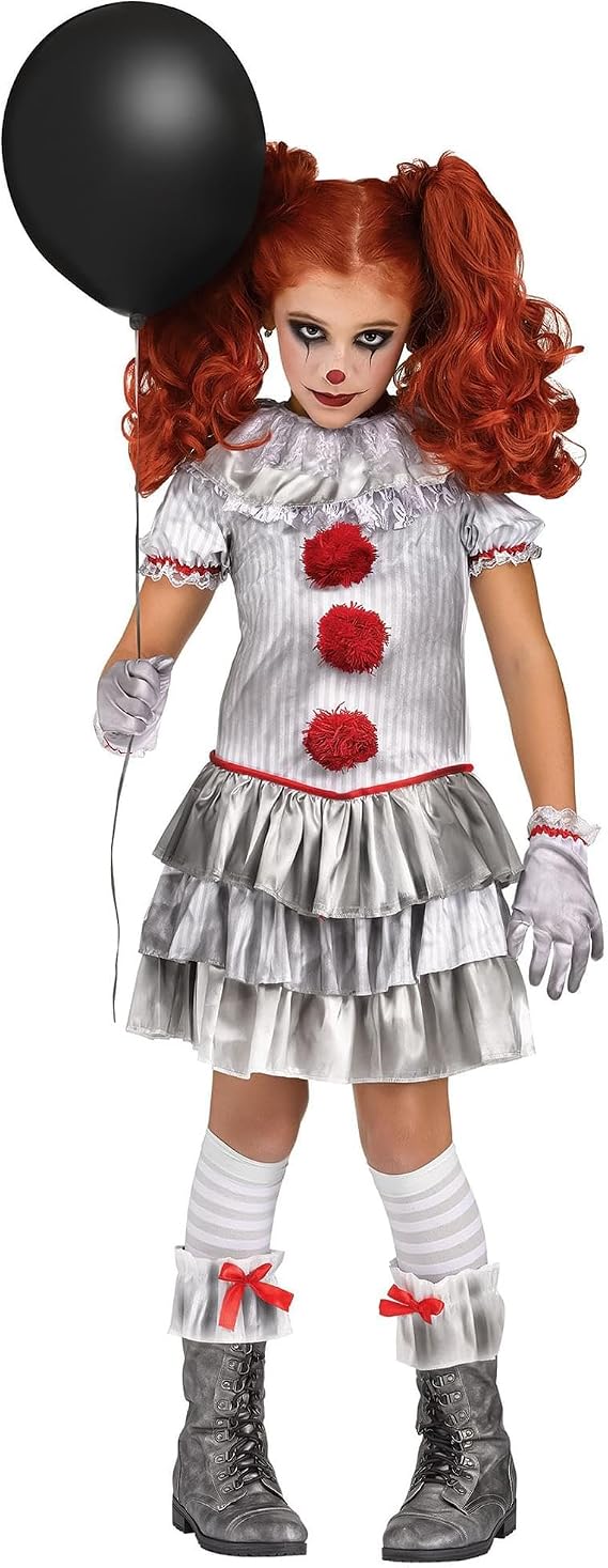 Fun World girls Girl's Carnevil ClownCostume