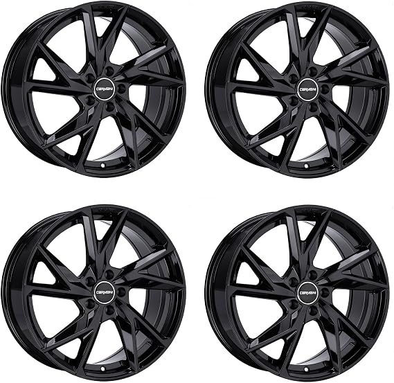 4x Carmani alloy rims 23 Rudi 9.0x20 ET38 5x112 black compatible with Seat Ateca Tarraco