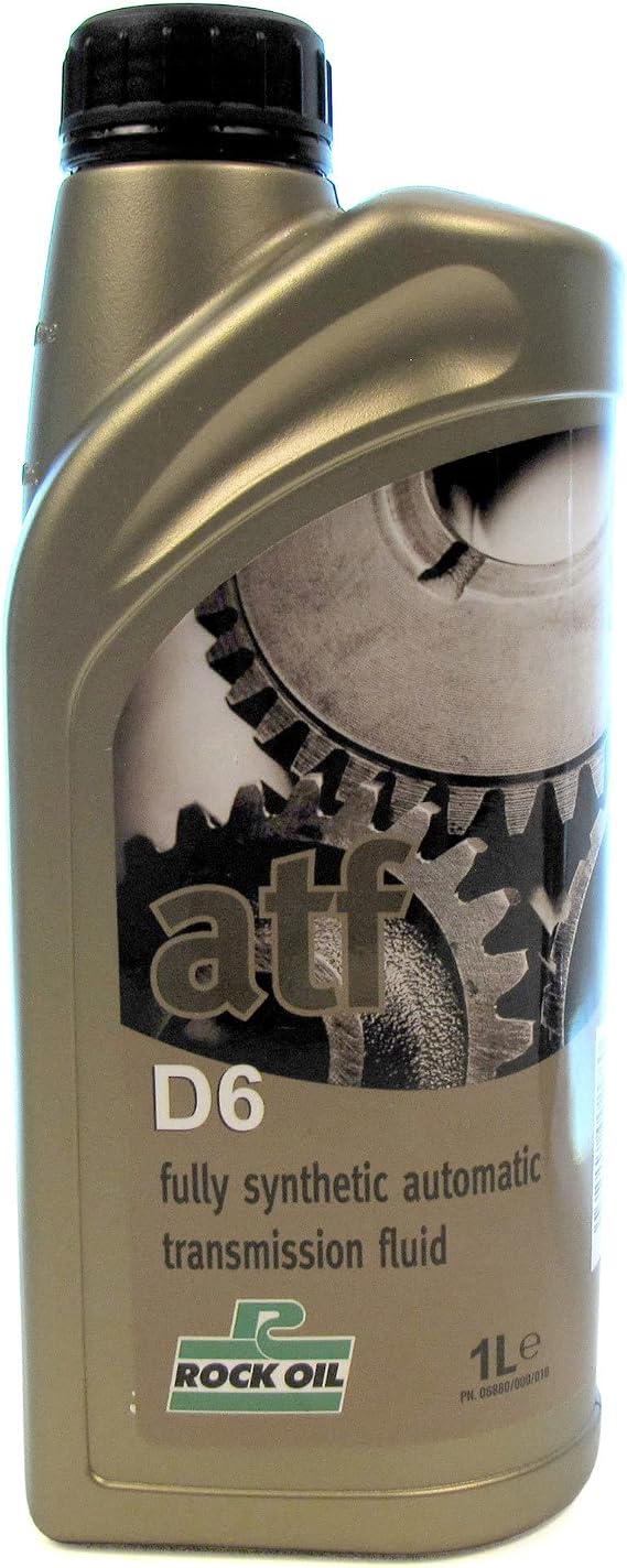 Automatic Transmission Fluid By Rock Oil LR023288, Fully Synthetic ATF D6, 1 Liter, Compatible with Land Rover Discovery 5, Sport, Defender 90, 110, 130 L663, Range Rover Sport, P38, Evoque, Velar