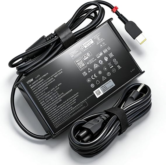 170W Charger Compatible with Lenovo ThinkPad LOQ IdeaPad Gaming 3