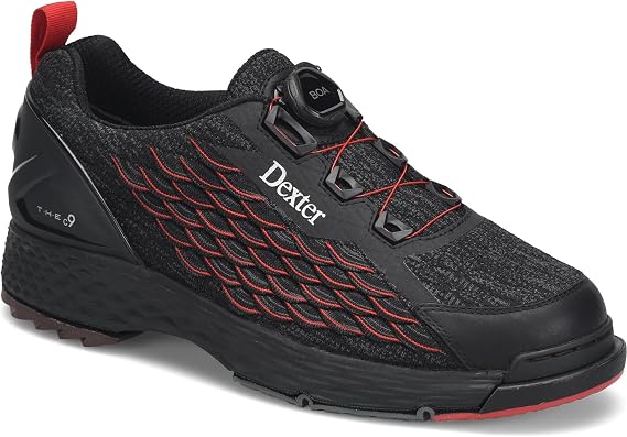 Dexter Men's THE C9 Knit BOA Bowling Shoes - Available in Medium and Wide Width - Interchangeable Slide Soles and Heels - Made for Both Left and Right Handed Bowlers