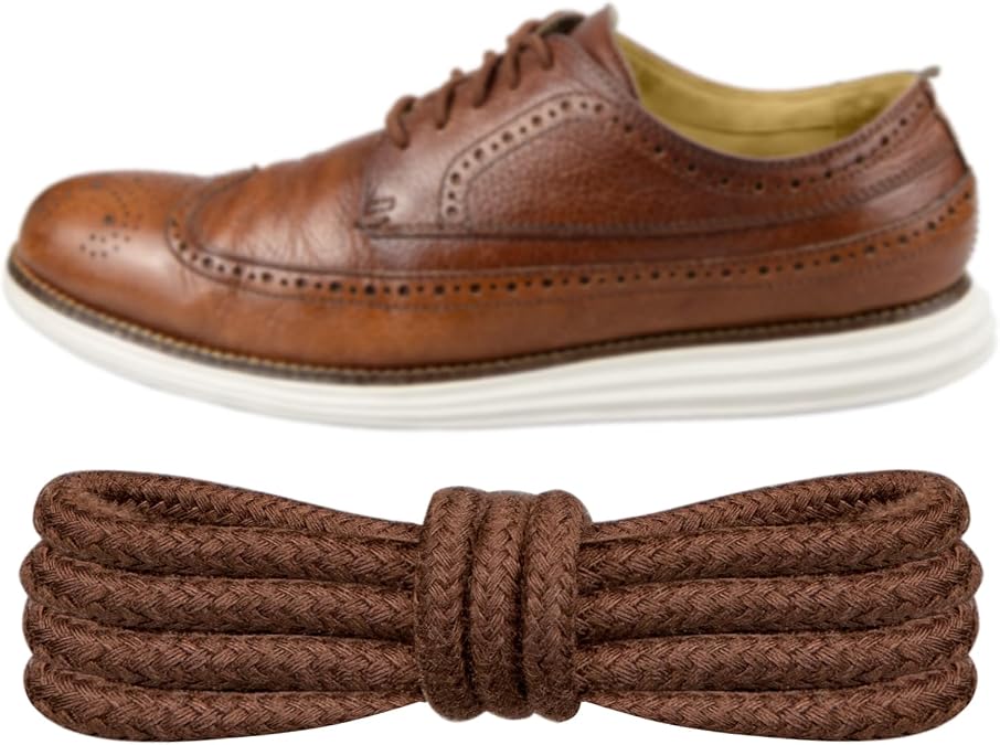 Endoto Round Shoe Laces for Cole Haan Zerogrand, Replacement Shoelaces Strings for Dress Shoes