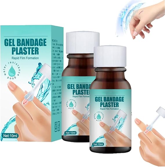 Liquid Bandage For Skin Waterproof,Liquid Bandage For Skin,Liquid Bandaid,Liquid Bandages,Quick-Dry Wounds Healing Gel Liquid Bandage (2PC)