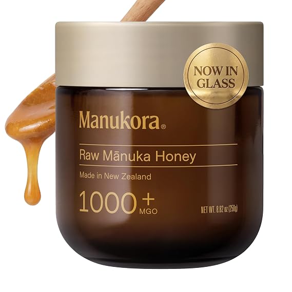 Manukora Raw Manuka Honey MGO 1000+ Non-GMO Immune & Digestive Support 250g