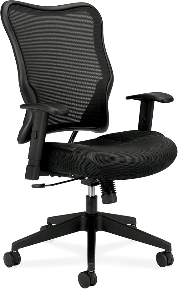 HON Wave Ergonomic Office Chair, Lumbar Support, Desk Chair, Black