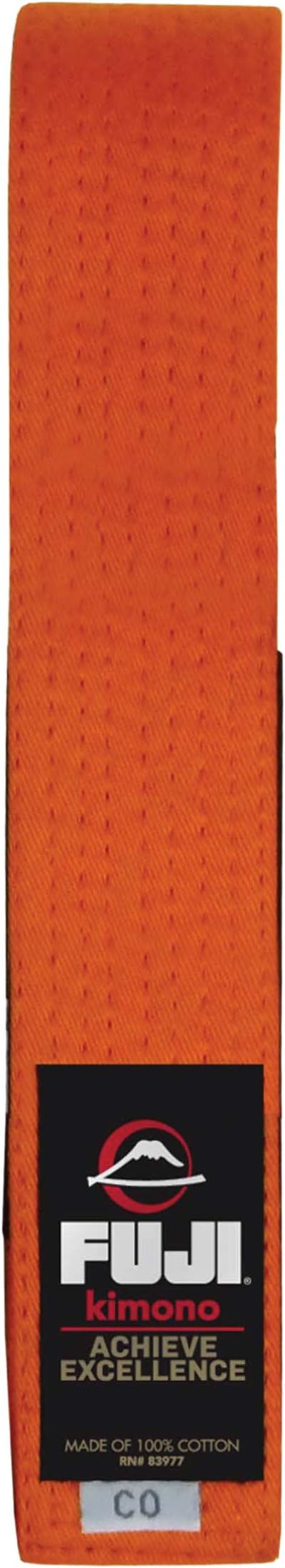 FUJI Kids Brazilian Jiu Jitsu Belt with Rank Bar - BJJ Belt for Children