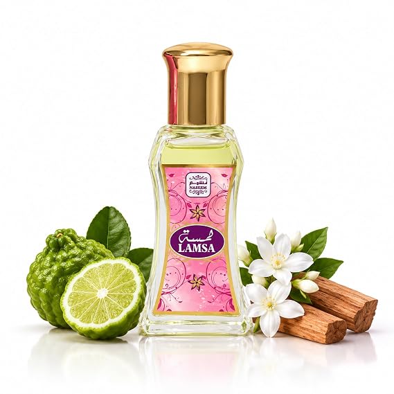 NASEEM Lamsa Roll On Perfume Oil (24 ml) Subtle and Elegant Fragrance Oil for Men & Women, Alcohol Free Eau De Parfum, Long Lasting,