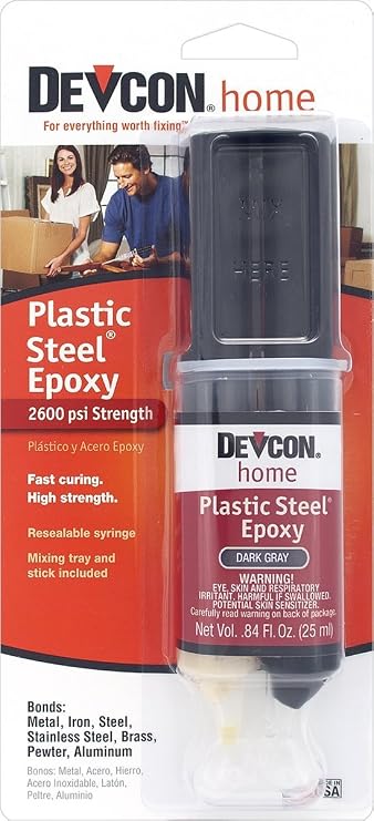 Devcon 62345 S-6 High Strength Plastic Steel Steel Filled Epoxy