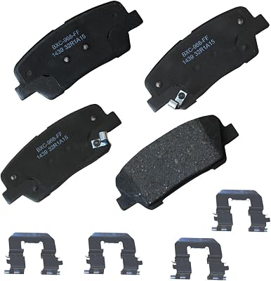 Bendix Premium SBC1439 Ceramic Rear Brake Pads for Select Models Genesis G70, G80, Hyundai Coupe, Santa Fe, Fe XL, Kia Sorento, Stinger