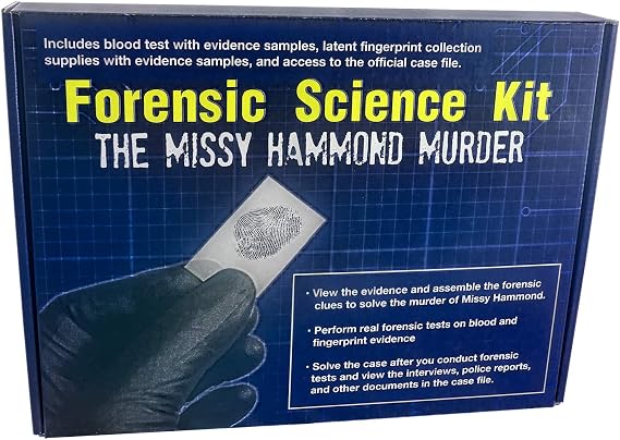 Crime Scene Forensic Science Kit: Solve The Missy Hammond Murder