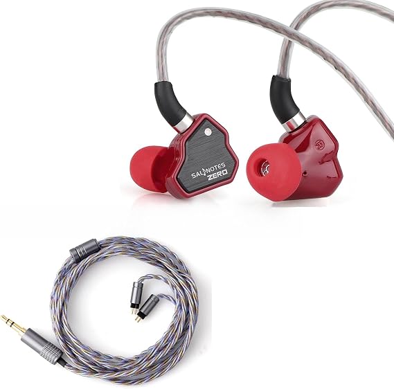 Linsoul 7hz Salnotes Zero (Red) & Tripowin Zoe Cable (3.5m, 2pin)