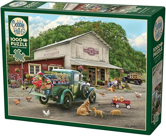 Cobble Hill 1000 Piece Puzzle - General Store - Sample Poster Included