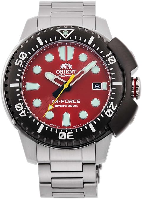 Orient M-Force Automatic Red Dial Men's Watch RA-AC0L02R00B