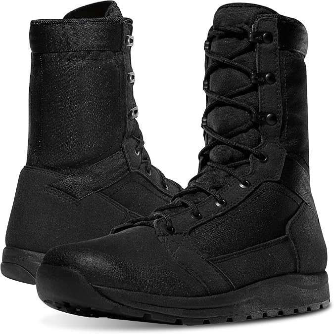 Danner Tachyon 8" Tactical Boots for Men, Speed Lacing, Fast Drying Upper | Ultralight Build, Breathable Open-Cell Footbed, Slip-Resistant Traction, Long-Shift EVA Cushioning, Military Boots