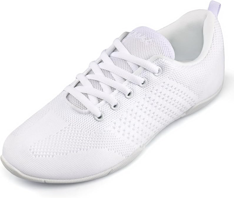 Women White Cheer Shoes Cheerleading Dance Training Athletic Tennis