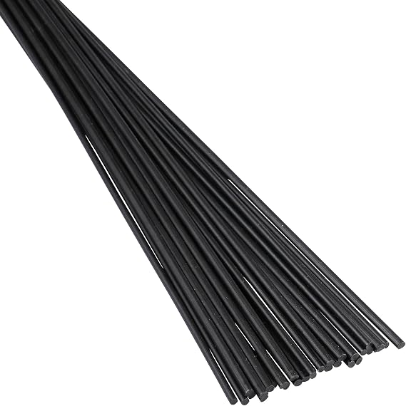 Polyvance Low-Density Polyethylene (LDPE) Plastic Welding Rod, 1/8" Diameter 1 lb, Black, Made in USA