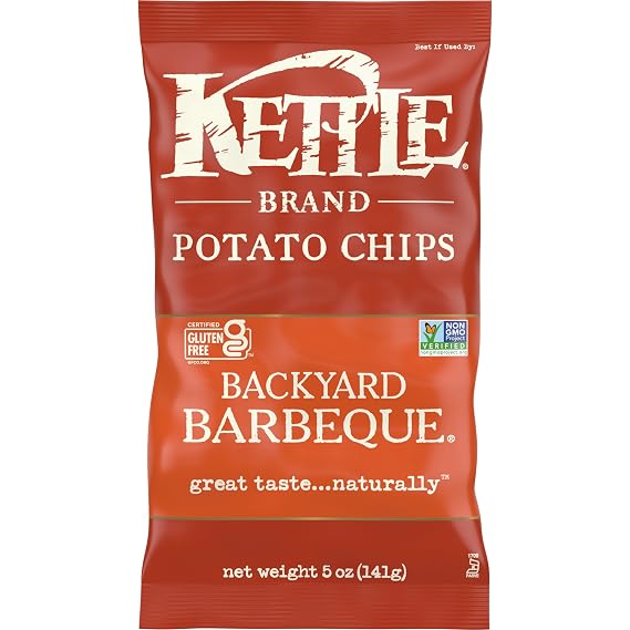 Kettle Brand Potato Chips, Backyard Barbeque Kettle Chips, 5 Oz