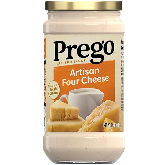 Prego Four Cheese Alfredo Pasta Sauce, 14.5 oz Jar