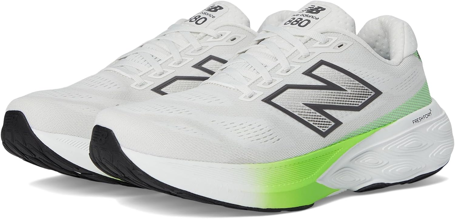 New Balance Mens Freshform X 880 V15, ReflectiveElectric JadeGray Matter, 14 Wide
