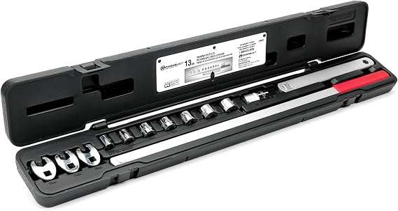 Powerbuilt Serpentine Belt Tool Set, Remove and Install Car Vehicle Serpentine Belts, for Spring-Loaded, Accessories and Storage Case Included - 648629,Silver