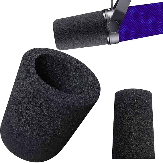 Black Mic Cover with Ring for Shure SM7B/SM7dB