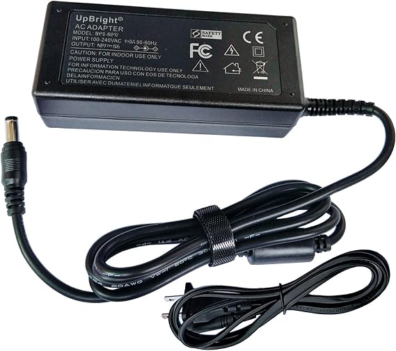 UpBright 24V AC/DC Adapter Compatible with Epson Workforce ES-400 II ES-500W II ES-500WR DS-530 J381A DS-770 B11B248301 DS-780N B11B227201 Document Scanner 24VDC DC24V Power Supply Cord Cable Charger