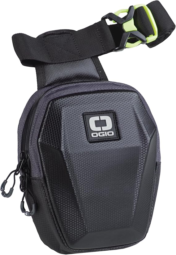 OGIO MOLDED LEG BAG, BLACK | Water-Resistant EVA Molded Front Panel, Inside Zippered Mesh Storage Pocket, 79 Cu.In/1.3 L Capacity
