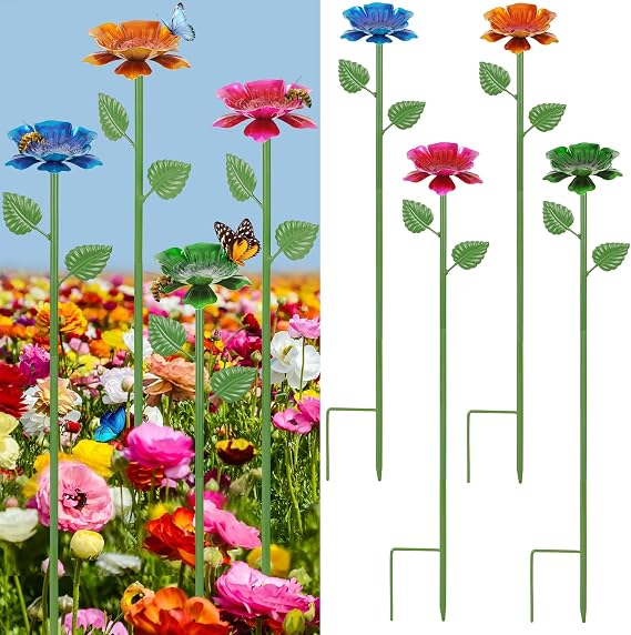 4 Pack Bee Watering Station, Garden Bee Feeders for Outdoors Decor