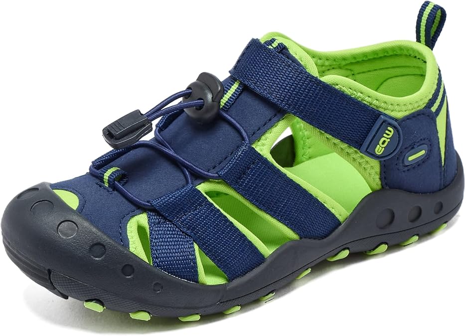 EQW Kids Sandals,Boys&Girls Slides,Hiking Athletic,Closed-Toe,Non-slip,Beach,Summer,Indoor,Outdoor